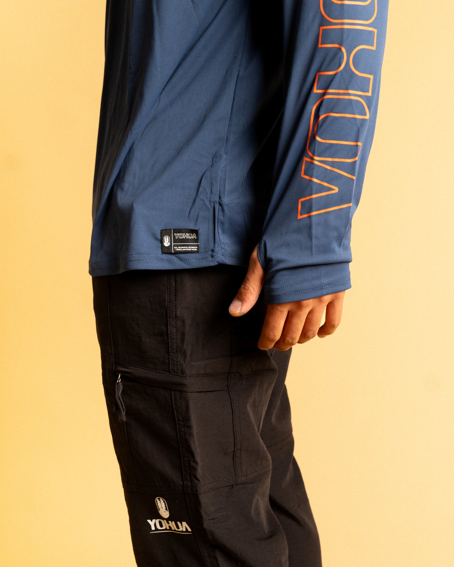 Sun Hoodie Yohua | Serie Híbrida UPF 50+ | Azul
