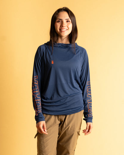 Sun Hoodie Yohua | Serie Híbrida UPF 50+ | Azul
